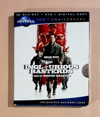 Inglourious Basterds Universal 100th Blu-ray + Dvd Original
