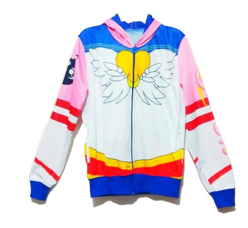 Sailor Moon Sudadera Hoodie Chaqueta Mujer Capucha Anime 