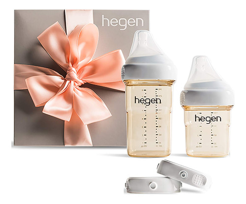 Set Mamadera Hegen Kit Básico De Biberón Para Recién Nacidos