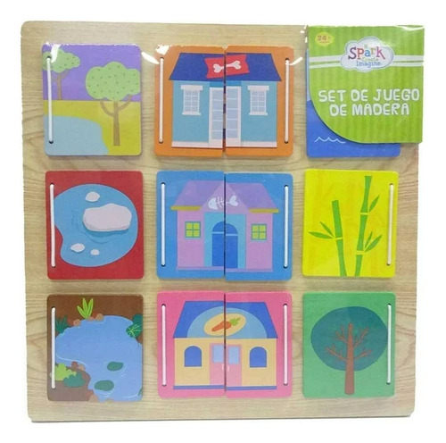 Set Spark Create Imagine Set De Juego De Madera 10 Piezas