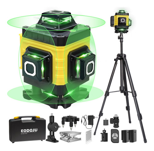 Nivel A Laser 12 Linhas Verde Recarregavel Com Tripé