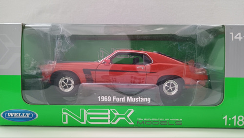 Rojo Ford Mustang Boss 302 Welly Escala 1 18 