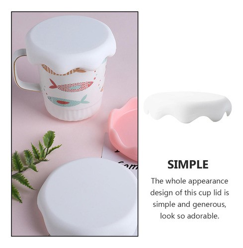 Tapa De Silicona, Adorable Funda Hermética Para Taza