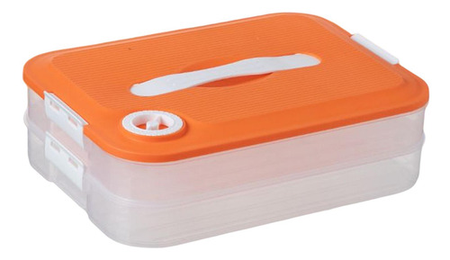 Caja De Almacenamiento De Bolas De Naranja De 2 Capas