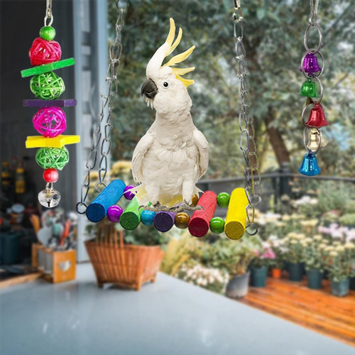 .s Juego De Juguetes Para Loros Juguetes Para Pájaros Para