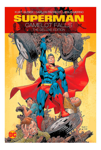 Superman Camelot Falls Deluxe Ed Hc Dc Comics Robot Negro