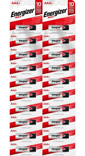 Pilas AAA Energizer MAX Alcalina - Caja 120 Unidades