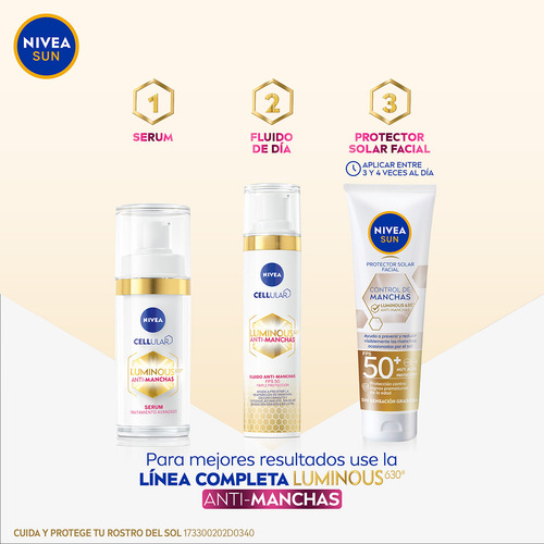 Nivea Sun Crema Facial Luminous630 Fps50 40 Ml