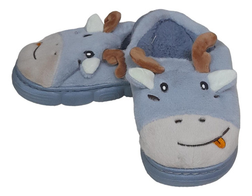 Pantuflas Kamaaina Vaca Con Suela Y Calentitas