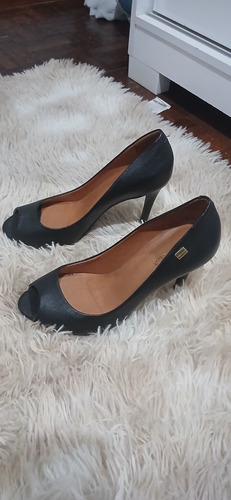 Sapato Peep Toe Luz Da Lua 36 Preto 36