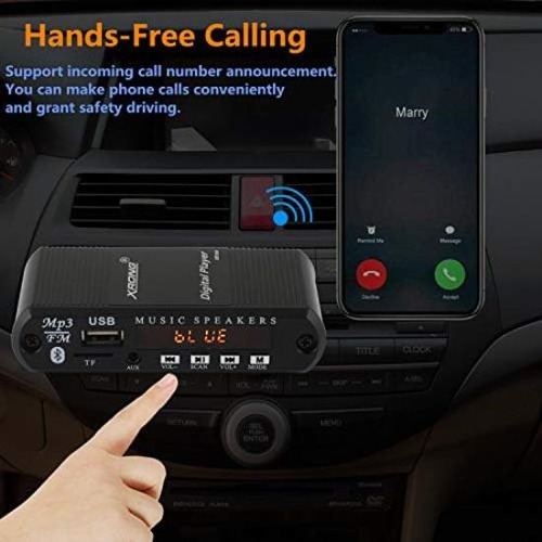 Receptor De Audio Bluetooth Radio Fm, Reproductor Digital Mp