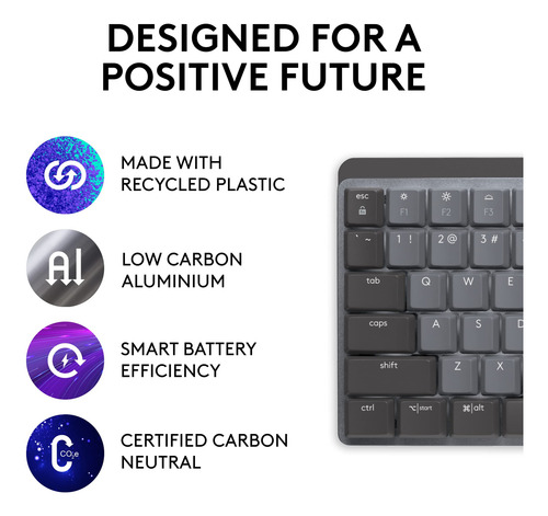 Teclado Logitech Mx Mecánico Inalámbrico Iluminado