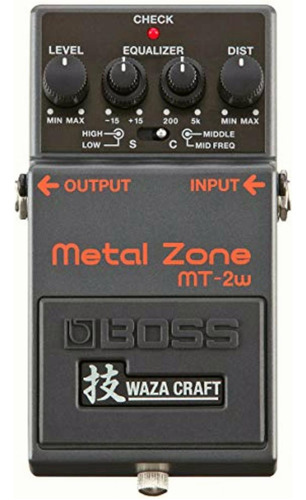 Pedal Compacto Metal Zone Waza Boss Mt-2w