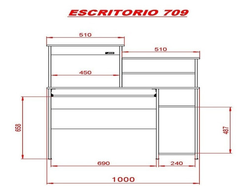 Imagen 6 de 6 de Mesa Pc Kromo-s
