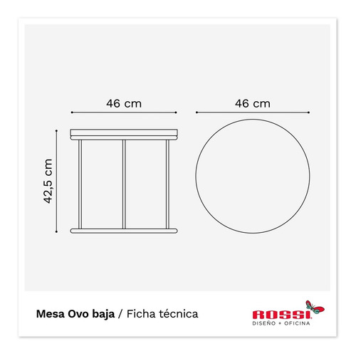 Imagen 2 de 2 de Mesa Ratona Diseño Ovo