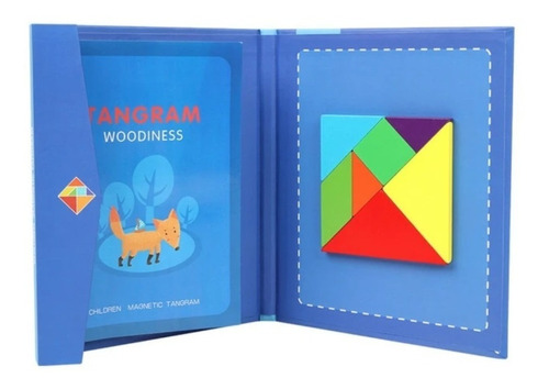 Rompecabezas De Tangram Magnético, Puzzle Educativo.