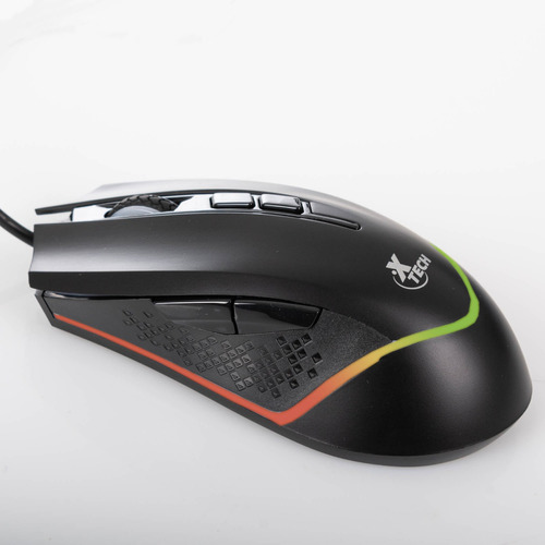 Combo Teclado Y Mouse Gamer Xtech Xtk-530s Retroiluminado Pc Color Del Teclado Negro