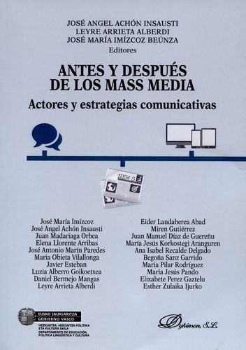 Libro Antes Y Después De Los Mass Media. Actores Y Estrateg