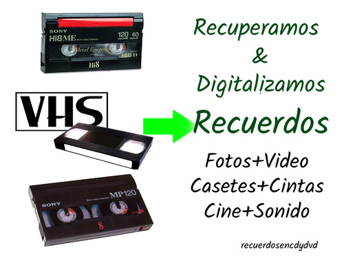 Digitalización Profesional De Videos, Casetes, Cintas Leer 