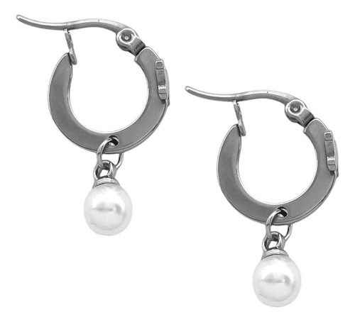 Par Aros Argolla 15mm Perla 5mm Y Mariposa 5mm A Q C:10633