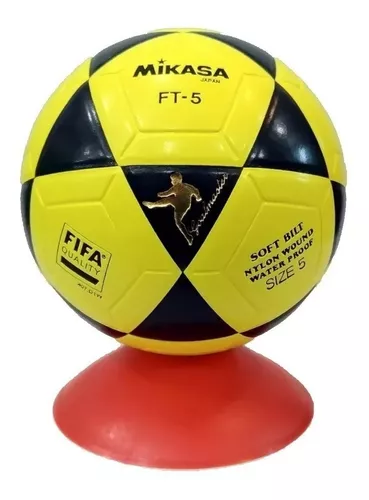 Bola de Futevôlei Mikasa FT-5 Oficial Amarela/Preta - Bola de Polo