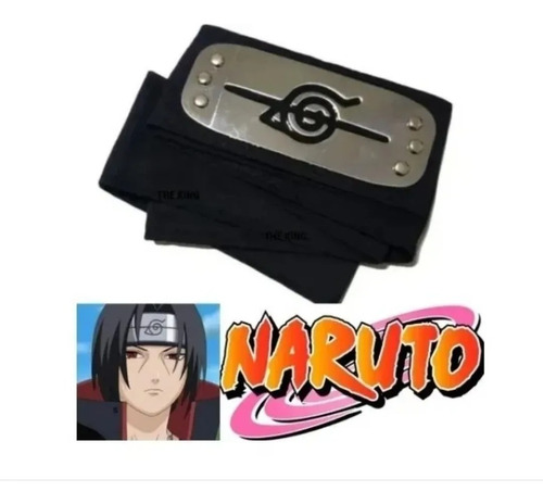 Naruto Bandana Vincha Konoha Renegado Negra - Acero- Cosplay