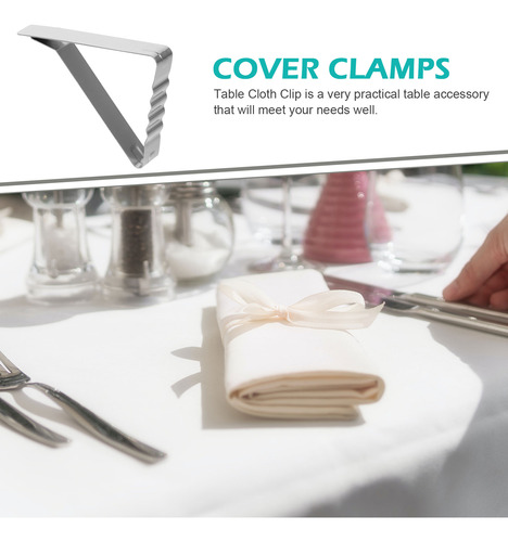 Mantel Triangular De Acero Inoxidable Con Clips Para Mantel,