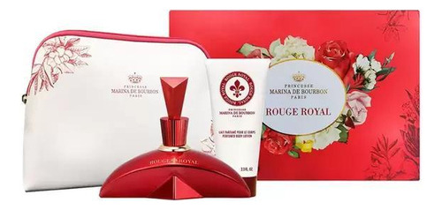 Kit Marina De Bourbon Rouge Royal Edp 100ml+loção+necessaire