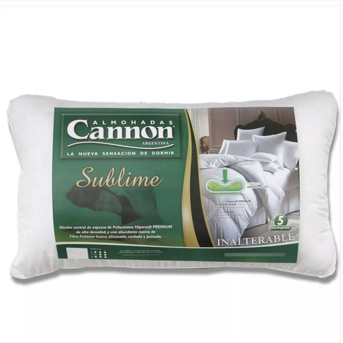 Imagen 2 de 6 de Combo X2 Almohadas Cannon Sublime Hipersoft