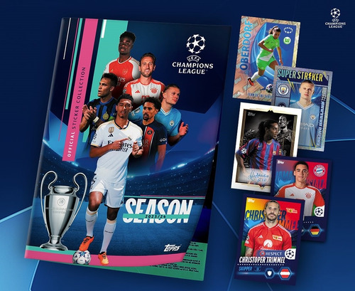 Champions League 2024 Topps - Lote 200 Figuritas Sin Repetir