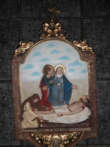 Via Sacra Resina 15 Quadros 65x40cm Frete Grátis Sul Sudeste