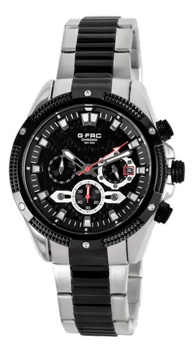 Reloj G-force Gf8021 Cronografo Funcional Acero + Estuche