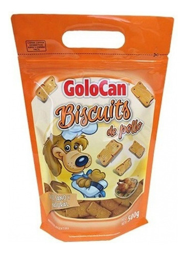 Golocan Galletita Perro Biscuits De Pollo X 500 Grs Doy Pack