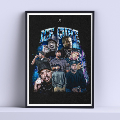 Cuadro Ice Cube Colage Decorativo 30x40cm Con Vidrio