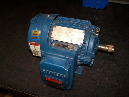 Siemens 1 Hp Electric Ac Motor 460y/230yy Vac 1745 Rpm 1 Ssv