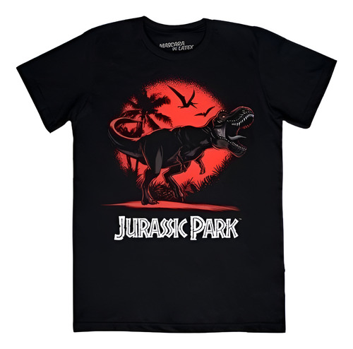 Playera Mascara De Latex Tyrannosaurus Rex Mljp Hombre