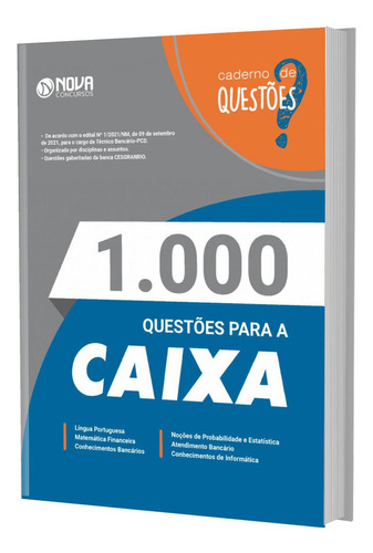 Apostila Caderno De Questões Gabaritadas Para Caixa