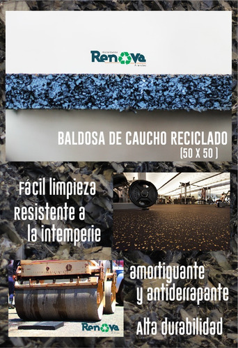 Baldosa Para Yoga, Crosfit, Gym Box Y Mas. Caucho 1 Mt2