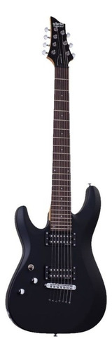 Guitarra Eléctrica Schecter C-7 Deluxe 7 Cuerdas Black Zurda Color Satin black Material del diapasón Rosewood Orientación de la mano Zurdo