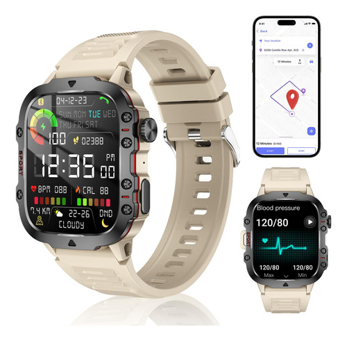 Loreviya Running Watches For Men, Smart Watch, Ip68 Waterpr.