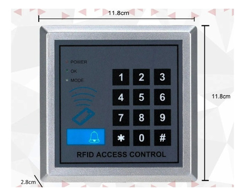 Control Acceso Rfid 125khz 1000 Usuarios Itytarg