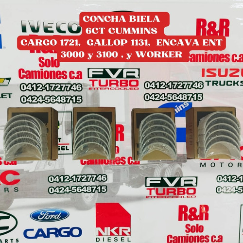 Cojinete Biela 6ct(todas Las Medidas ) Cummins Para