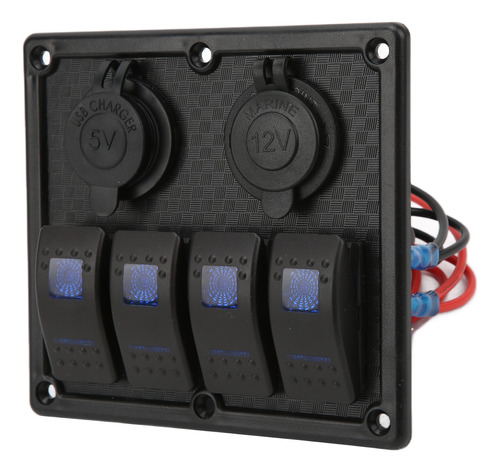 Panel Led De 4 Bandas Marine Rocker, Resistente Al Agua, Car