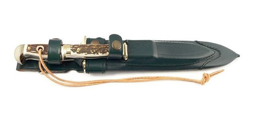 Imagen 5 de 9 de Set De Cuchillos Puma Waidbesteck 21cm Y 9,5cm Funda Cuero.