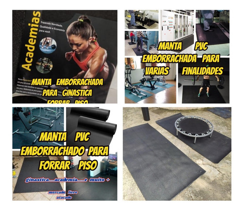 Tapete Emborrachado 4mm 1.20x1.00mts Anti Ruido Para Jump