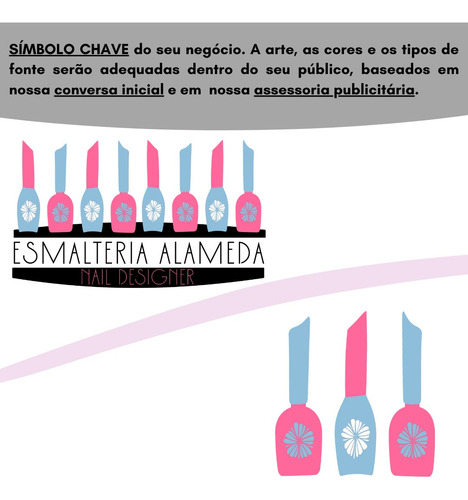 Criar Logotipo Logomarca Esmalteria Nails Design Manicure