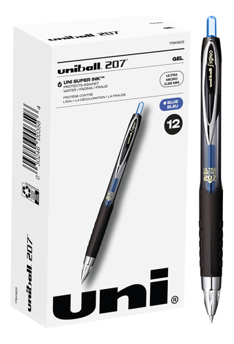 Bolígrafos De Gel Retráctiles Uni-ball 207 Ultra Micropoint