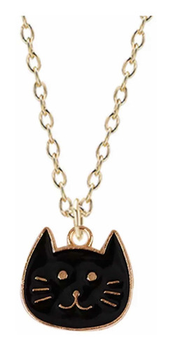 En Stock Abfa Shop Collar Dije Cara Gato Gatito Negro