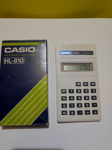 Calculadora Casio Vintage Hl-810 Años 80-90 Usa Dos Pilas Aa (Usado)