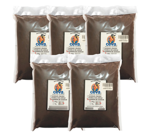 Farinha De Sangue Bovino 5kg Pesca Cevador Hidrossemeador